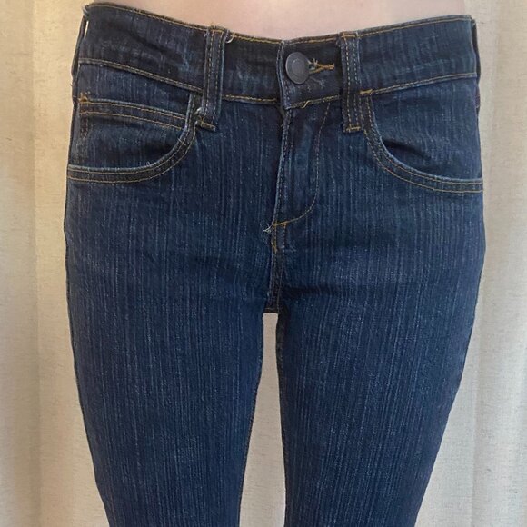 John Galt Dark Blue Melody '90s Low Rise Flare Jeans - Small - Picture 3 of 7